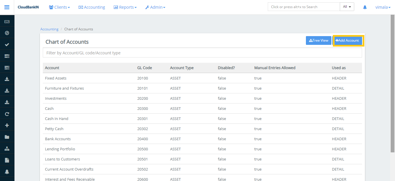 Payment Type - Add Account