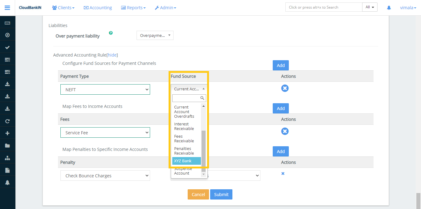 Payment Type Newly Added